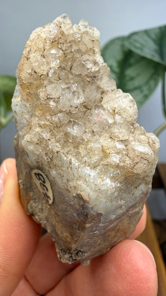 Quartz Crystals on Flint- Flint Ridge, Ohio