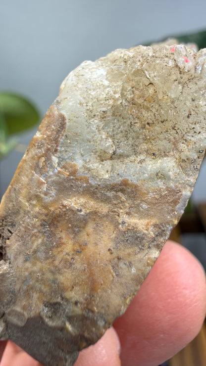 Quartz Crystals on Flint- Flint Ridge, Ohio