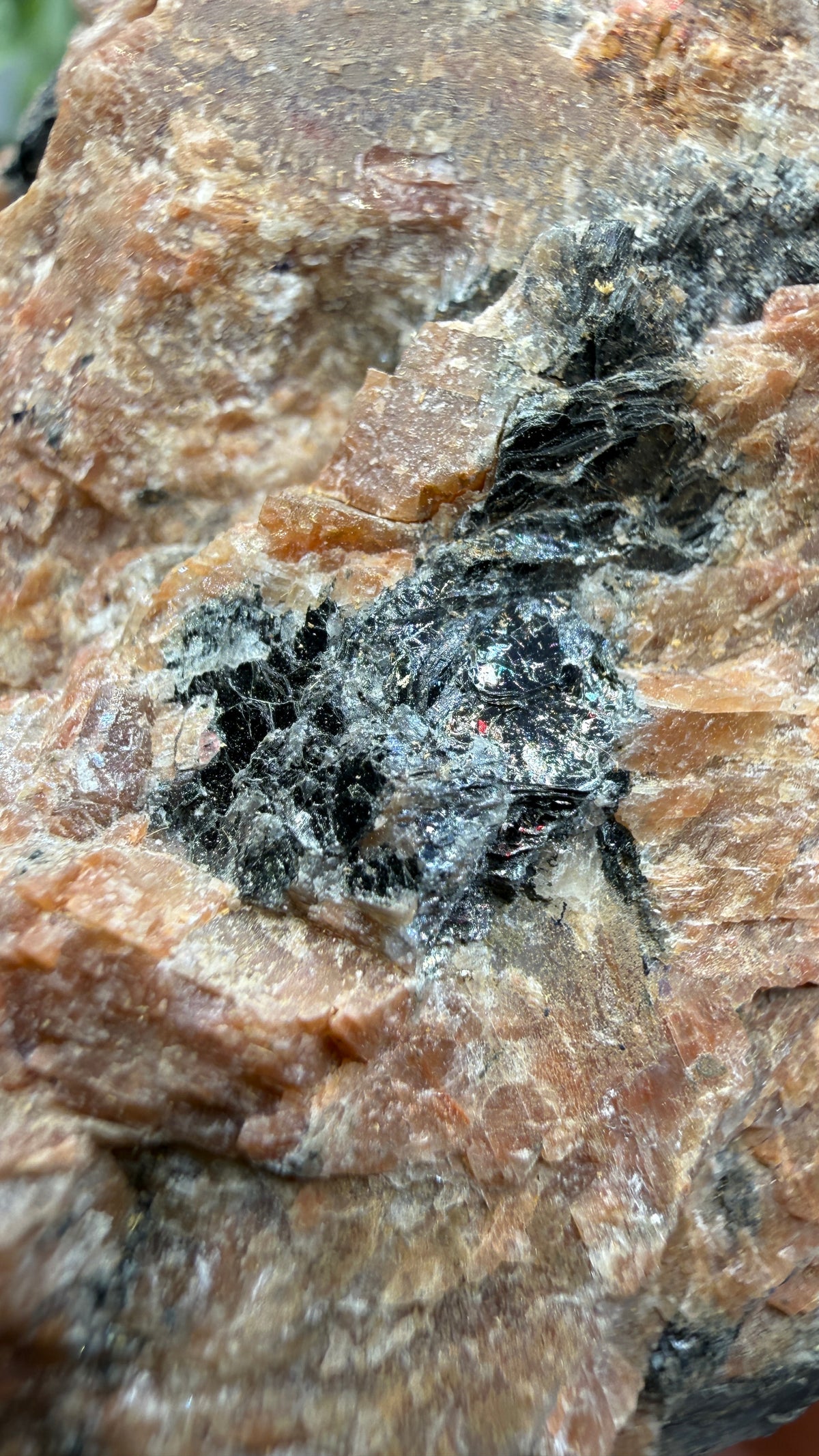Uraninite Crystals in Feldspar– Hastings County, Ontario, Canada