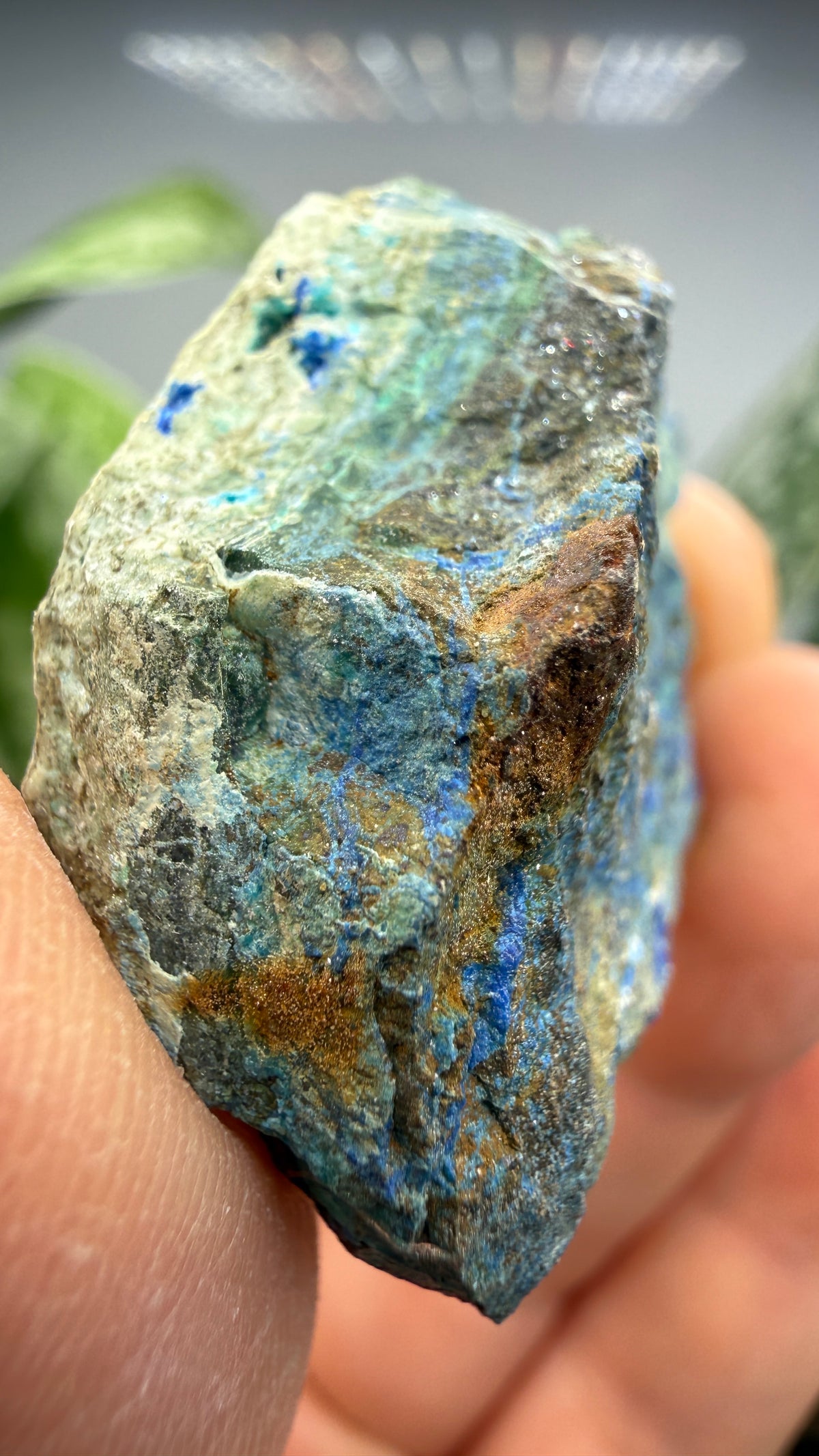 Linarite, Caledonite, Brochantite- Blue Bell Mine, Soda Mountains, San Bernardino County, California, USA