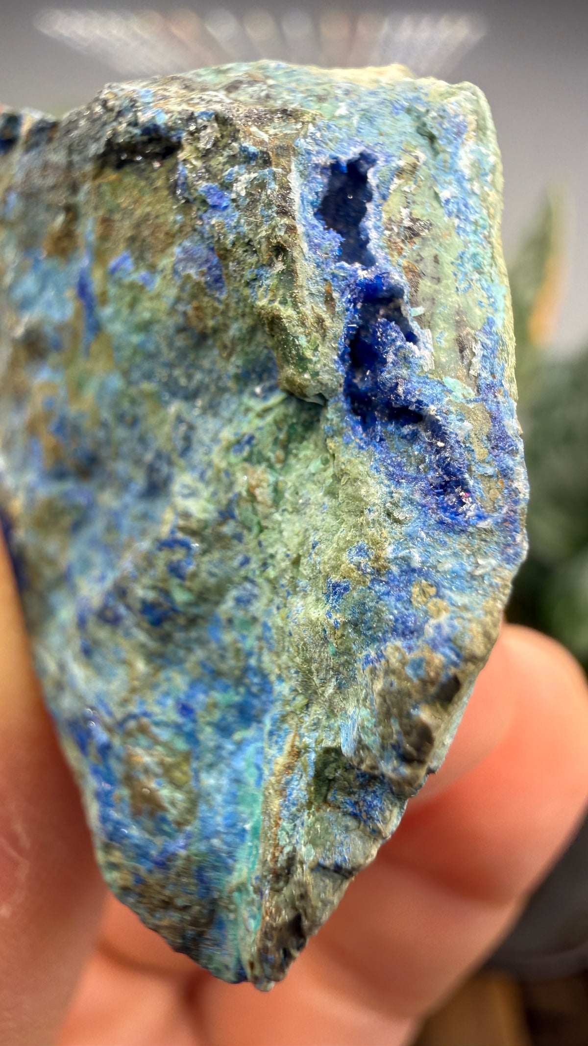 Linarite, Caledonite, Brochantite- Blue Bell Mine, Soda Mountains, San Bernardino County, California, USA