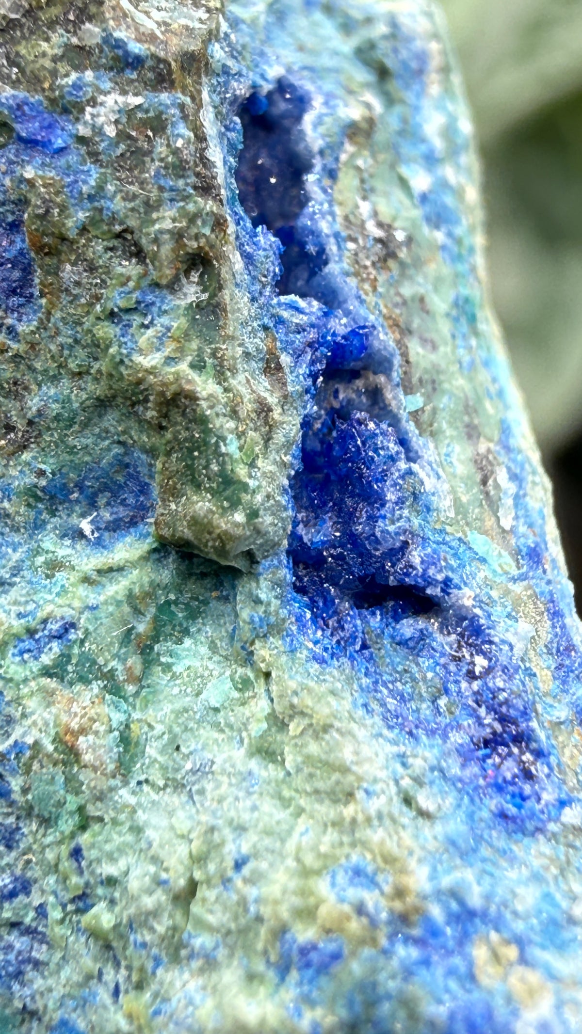 Linarite, Caledonite, Brochantite- Blue Bell Mine, Soda Mountains, San Bernardino County, California, USA