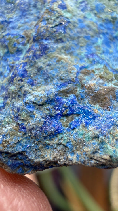 Linarite, Caledonite, Brochantite- Blue Bell Mine, Soda Mountains, San Bernardino County, California, USA