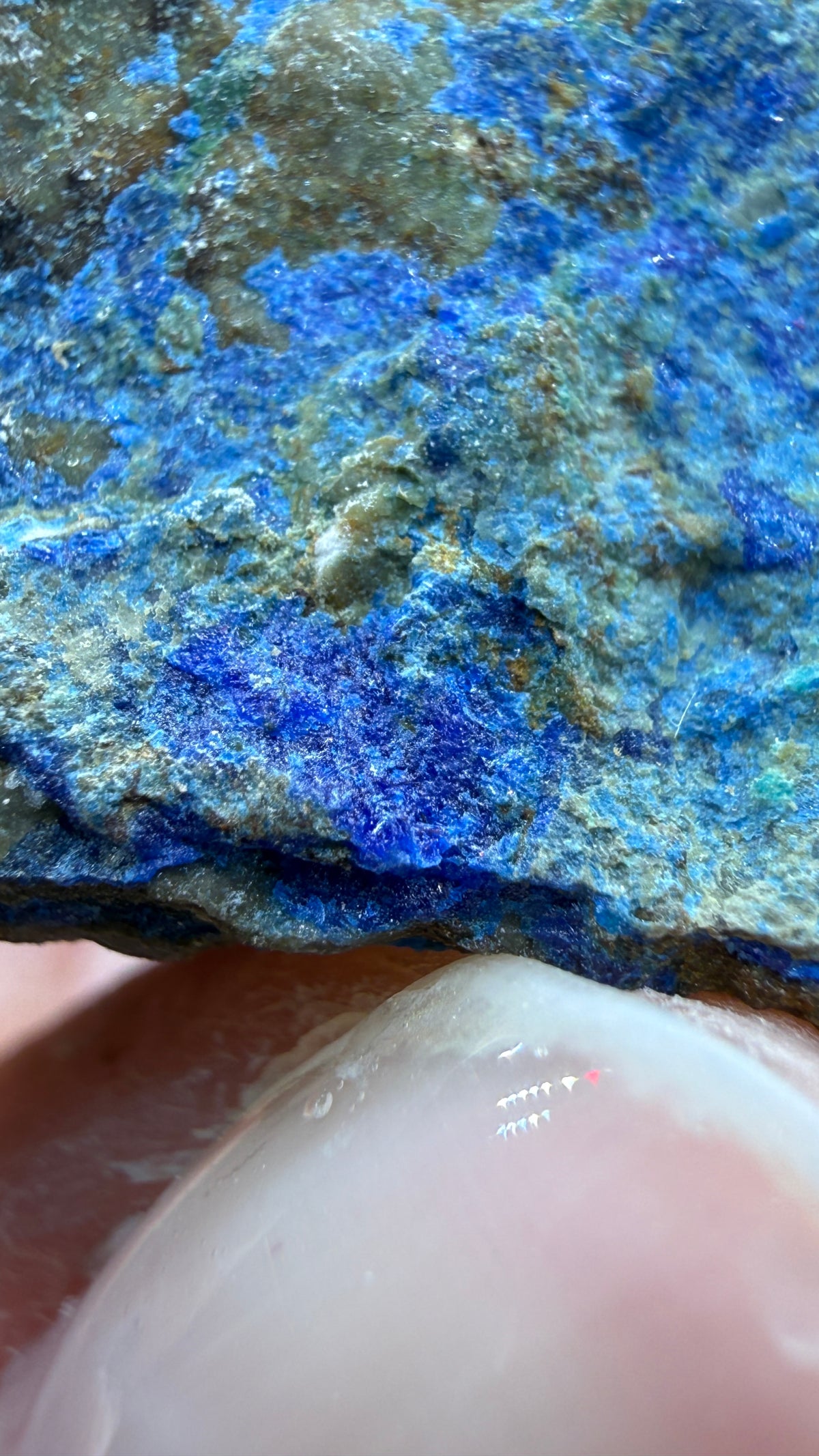 Linarite, Caledonite, Brochantite- Blue Bell Mine, Soda Mountains, San Bernardino County, California, USA