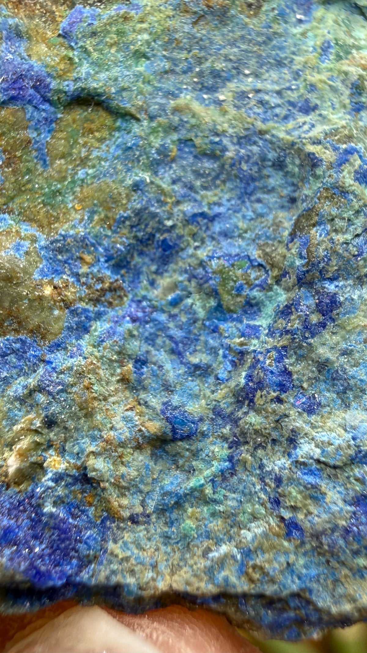 Linarite, Caledonite, Brochantite- Blue Bell Mine, Soda Mountains, San Bernardino County, California, USA