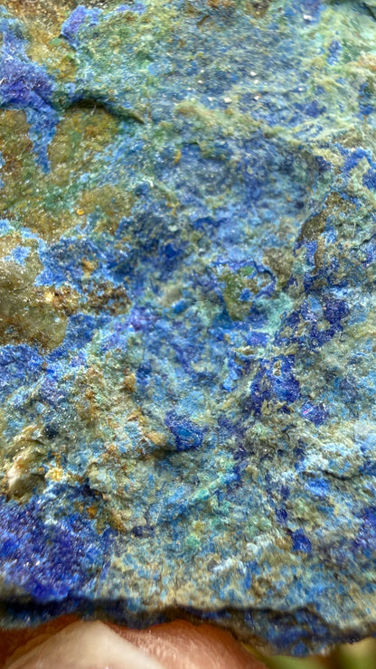 Linarite, Caledonite, Brochantite- Blue Bell Mine, Soda Mountains, San Bernardino County, California, USA