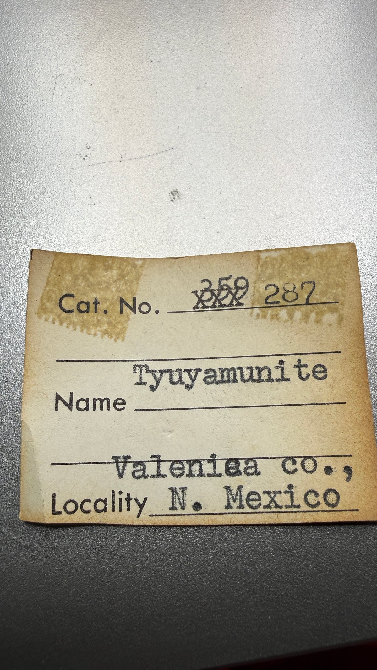 Tyuyamunite– Valencia County, New Mexico