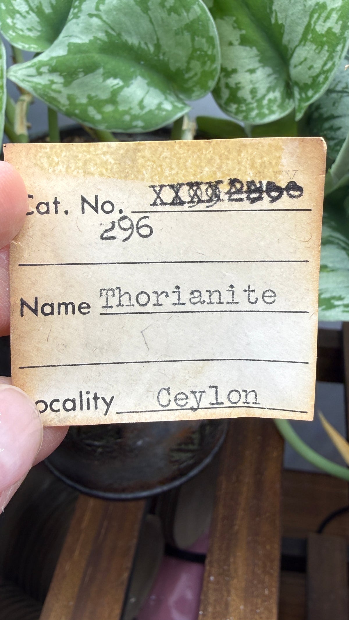 Thorianite- Ceylon (Sri Lanka- exact locality unknown)