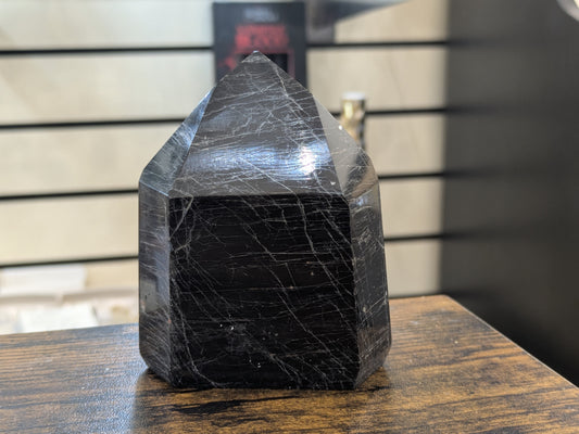 Black Tourmaline Tower- Large