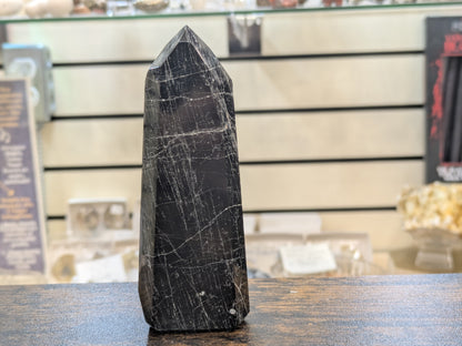 Black Tourmaline Tower- Medium