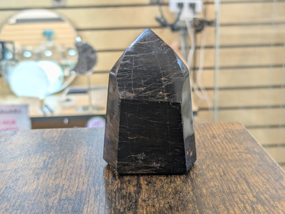 Black Tourmaline Tower- Medium