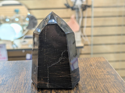 Black Tourmaline Tower- Medium