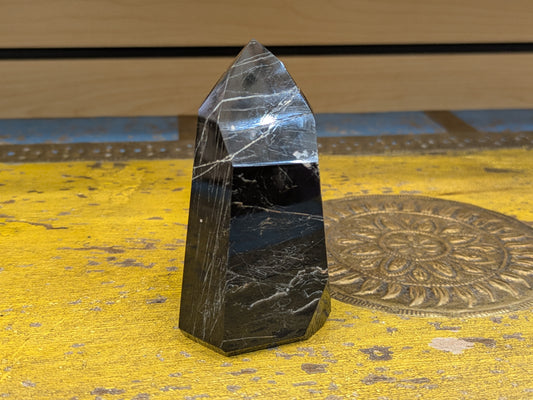 Black Tourmaline Tower- Medium