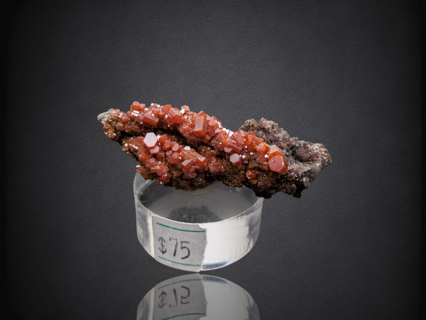 Vanadinite- Mibladen mining district, Midelt Province, Drâa-Tafilalet Region, Morocco