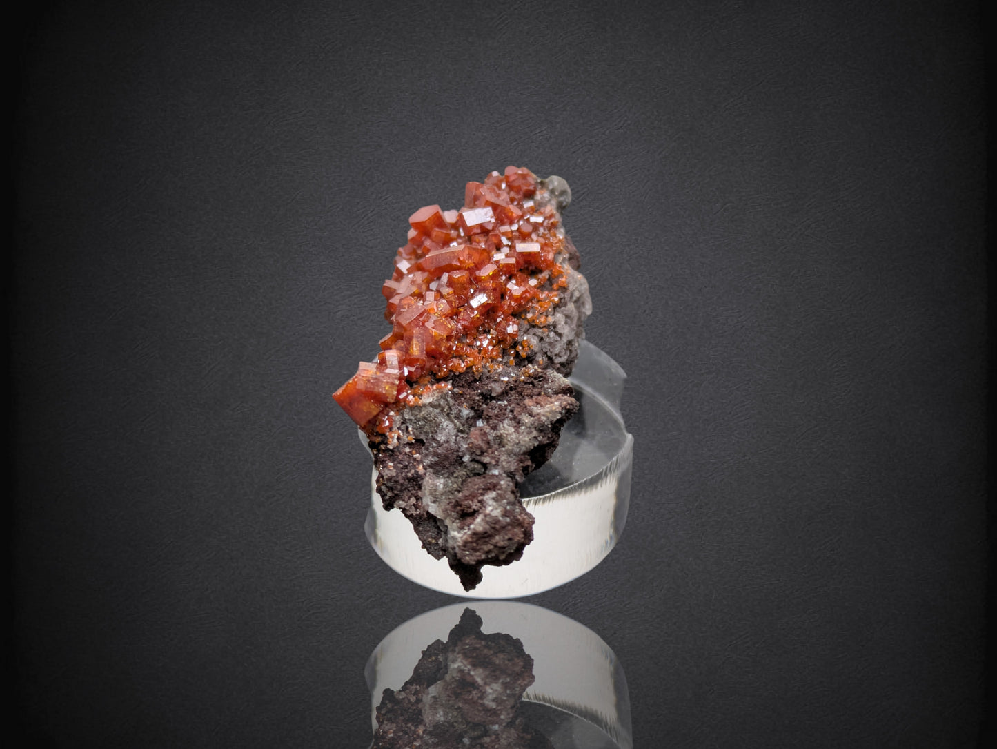 Vanadinite- Mibladen mining district, Midelt Province, Drâa-Tafilalet Region, Morocco