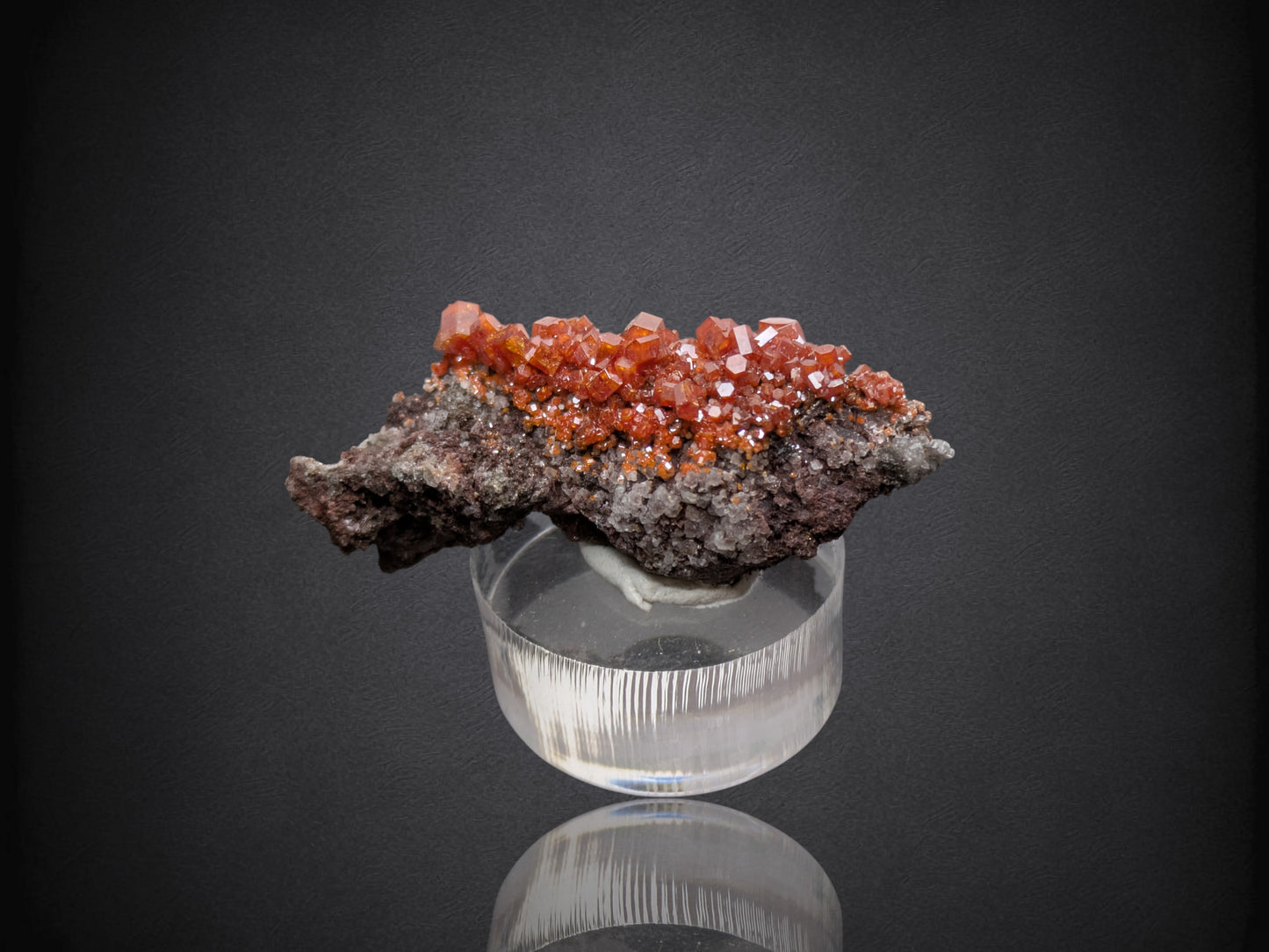 Vanadinite- Mibladen mining district, Midelt Province, Drâa-Tafilalet Region, Morocco