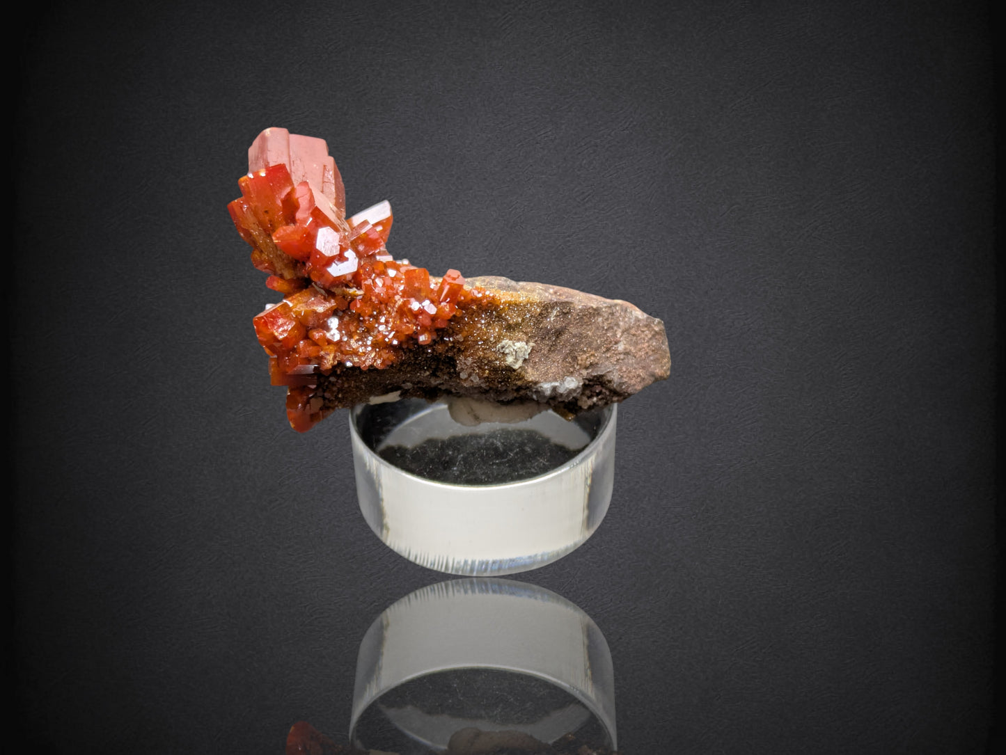 Vanadinite- Mibladen mining district, Midelt Province, Drâa-Tafilalet Region, Morocco