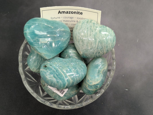 Amazonite Crystal Heart