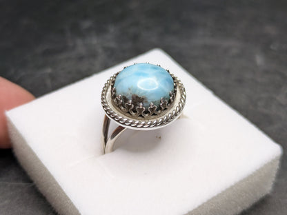 Sterling Silver Larimar Ring