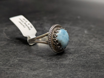 Sterling Silver Larimar Ring