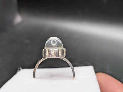Sterling Silver Aurora Opal Ring