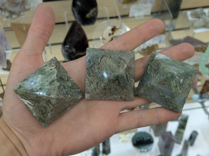 Moss Agate Pyramid