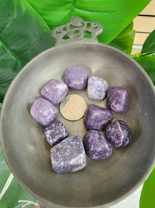 Lepidolite Tumbles