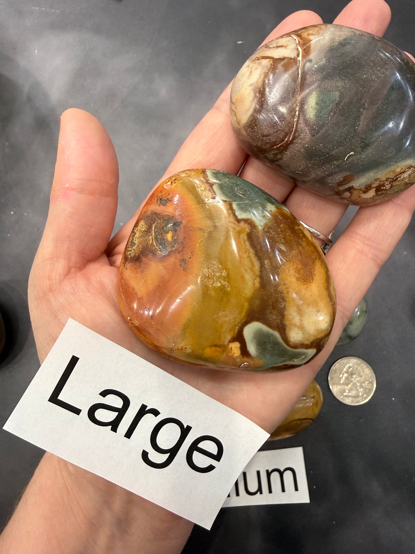 Desert Jasper Palm Stones