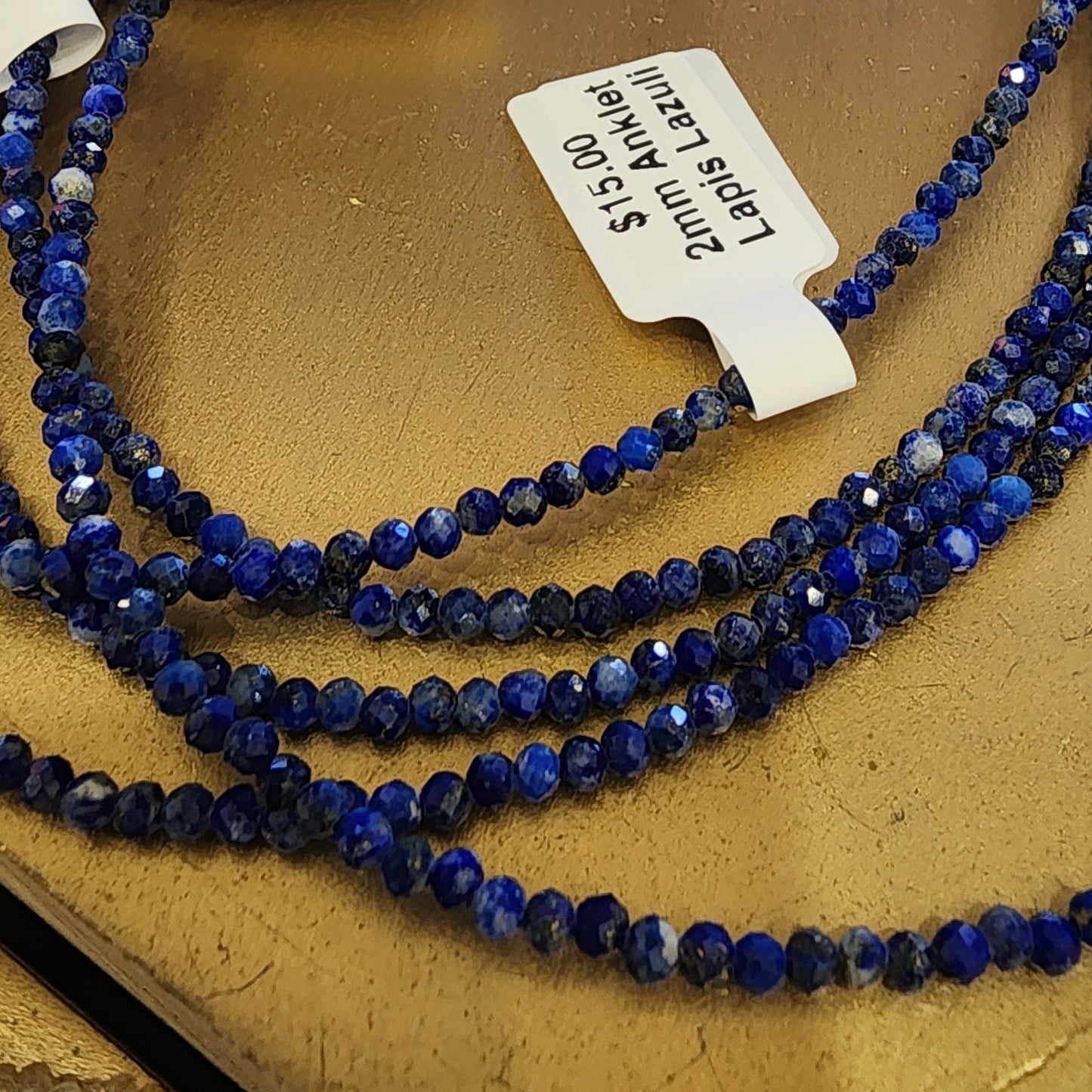Anklet Lapis Lazuli 2mm Faceted
