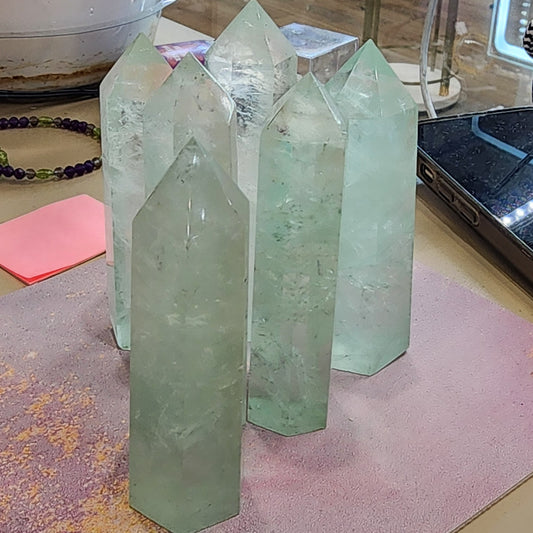 Green Fluorite Point