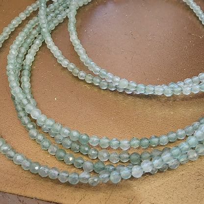 Anklet Green Aventurine 2mm Faceted