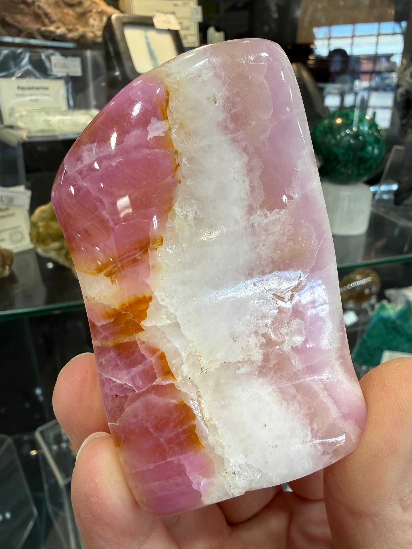 Pink Aragonite Free Form