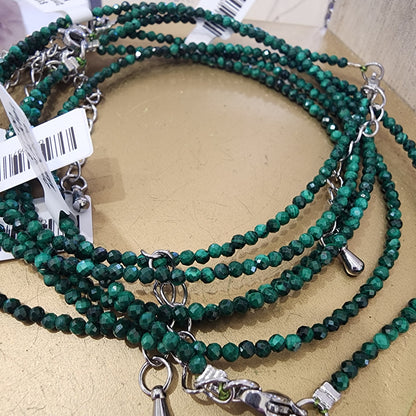 Anklet Malachite 2mm Faceted
