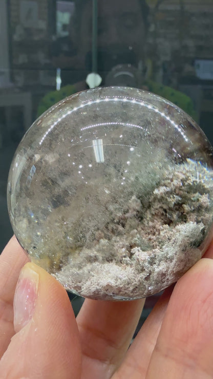 Garden Quartz/Lodolite Sphere- 2.0 inches Diameter