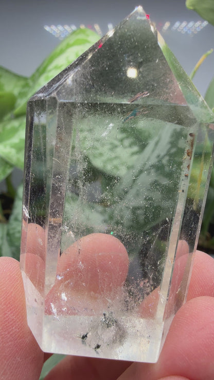 Garden Quartz/Lodolite Point- 2.25" inches tall