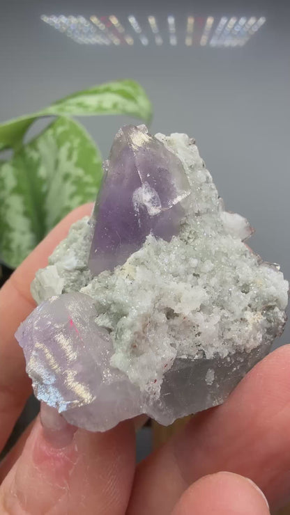 Quartz v. Amethyst, Calcite- Tonglushan Mine, Daye Co., Huangshi Prefecture, Hubei Province, China