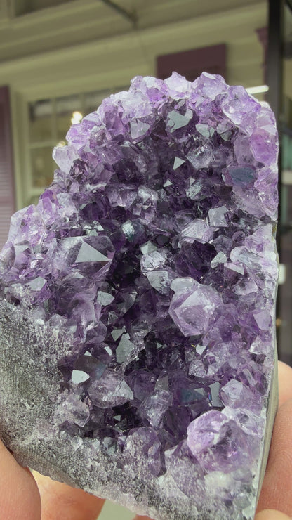 Amethyst Druzy Cut Base- Uruguay - 2.6 inches