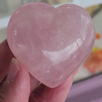 Rose Quartz Heart - 2.0 inches