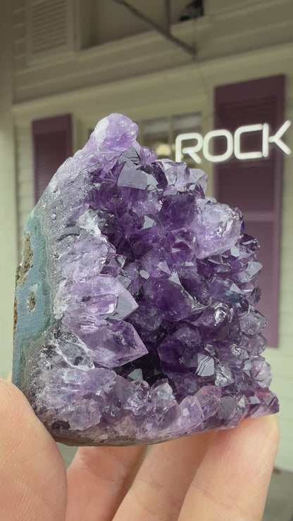 Amethyst Druzy Cut Base- Uruguay - 2.4 inches