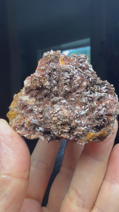 Endlichite (Arsenic-bearing Vanadinite)- Erupción Mine, Los Lamentos Mountains, Chihuahua, Mexico