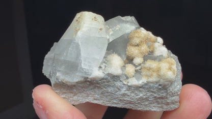 Strontianite, Calcite- Bloomington, Monroe County, Indiana, USA
