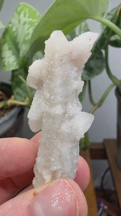 Witch’s Finger Druzy Quartz (White Cactus Quartz)- Boekenhouthoek, South Africa