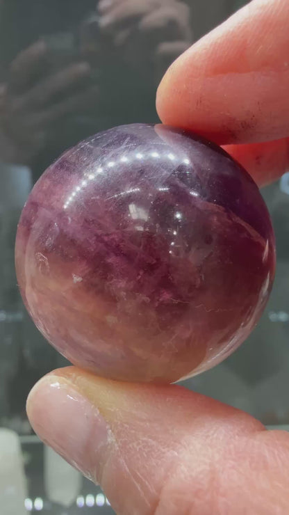 Fluorite Sphere- 1.25 inch diameter