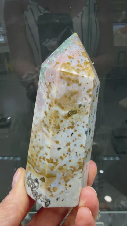 Orbicular Jasper Tower- Madagascar- 4.1 inches