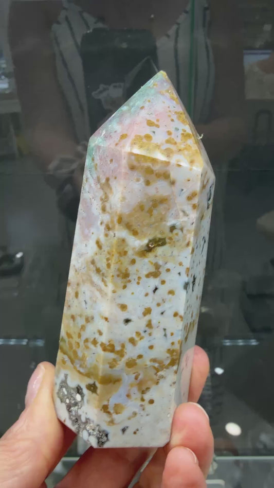Orbicular Jasper Tower- Madagascar- 4.1 inches