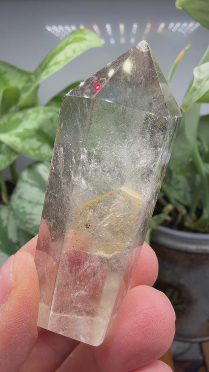 Garden Quartz/Lodolite Point- 2.375" inches tall