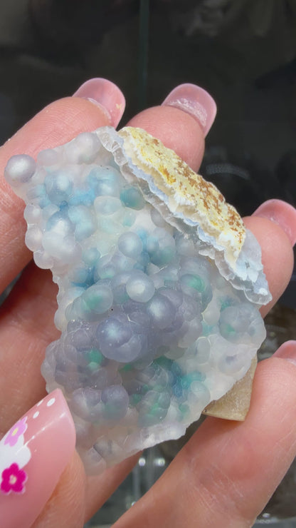 Botryoidal Chalcedony with Chrysocolla & Copper- Sesepe, Laiwui District, South Halmahera Regency, North Maluku Province, Indonesia