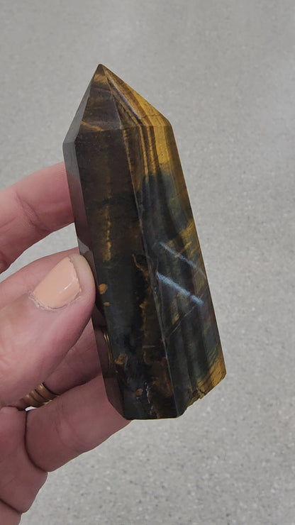Tiger Eye Tower/Point - 3.0 inches