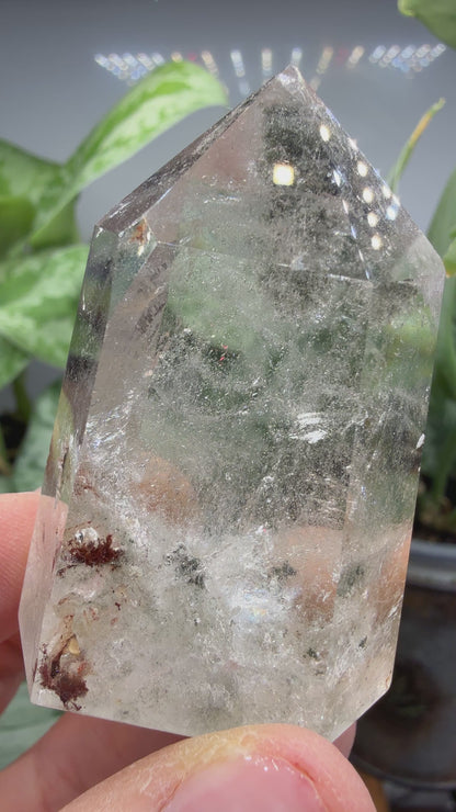 Garden Quartz/Lodolite Point- 2" inches tall