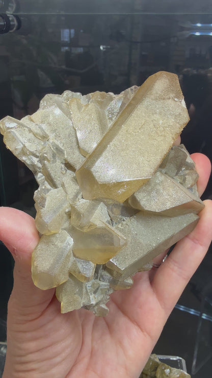 Barite- "Light It Up" Pocket, Linwood Mine, Buffalo, Scott County, Iowa, USA